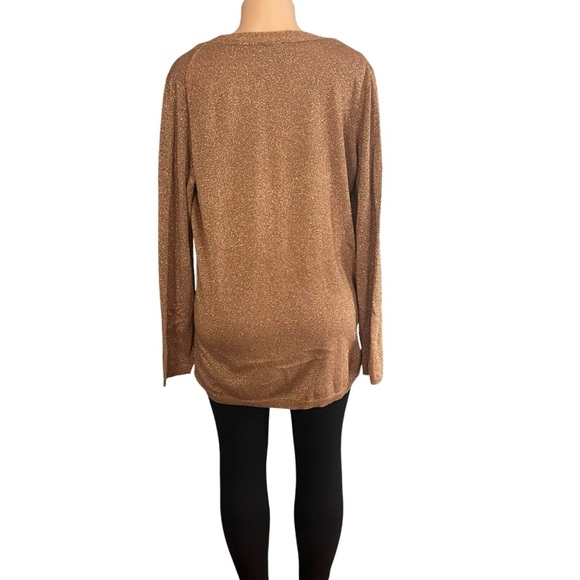 3/$30 🍂 Talbots Metallic Brown Button Down Cardigan - Picture 4 of 9